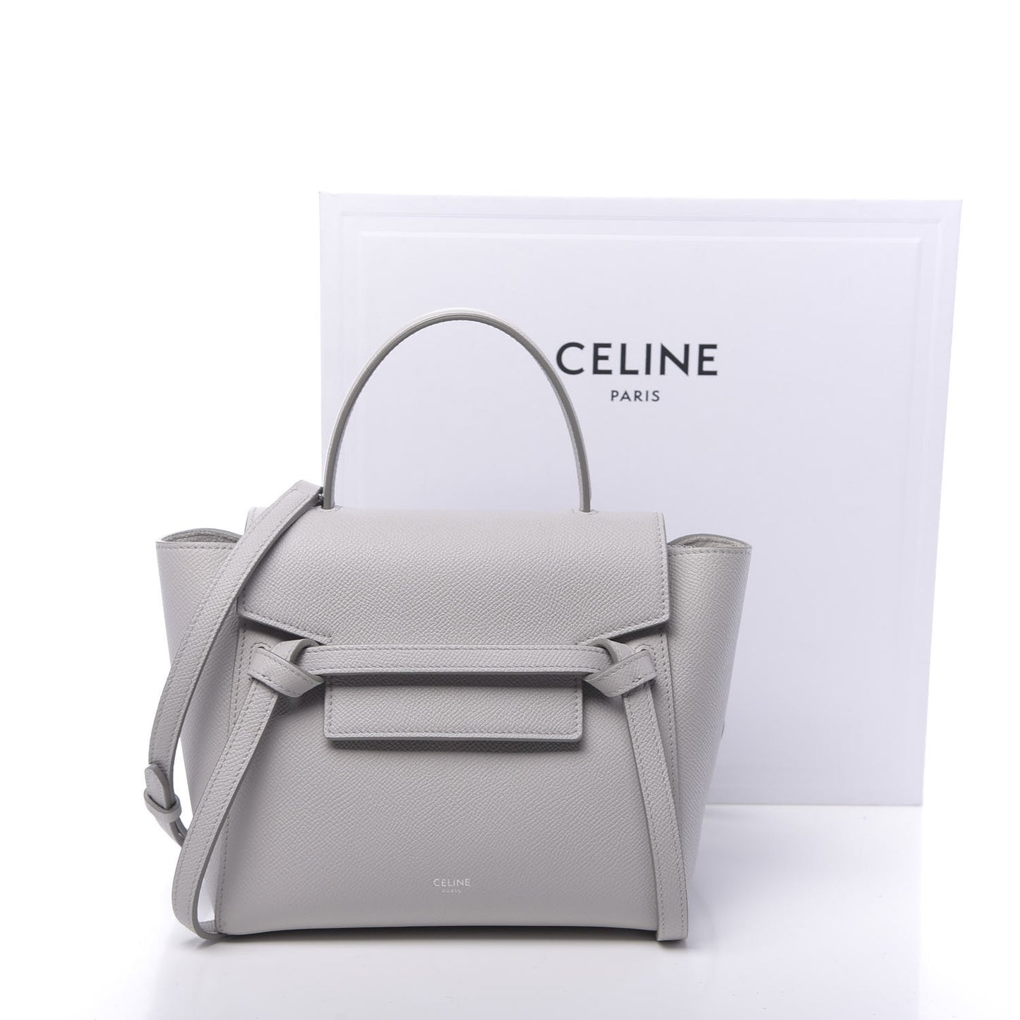 Grained Calfskin Nano Belt Bag Mineral