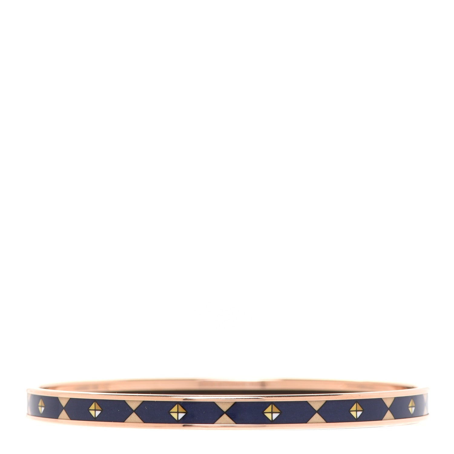 Hermes Enamel Colliers De Chiens Printed Extra Narrow Bracelet 1 of 6