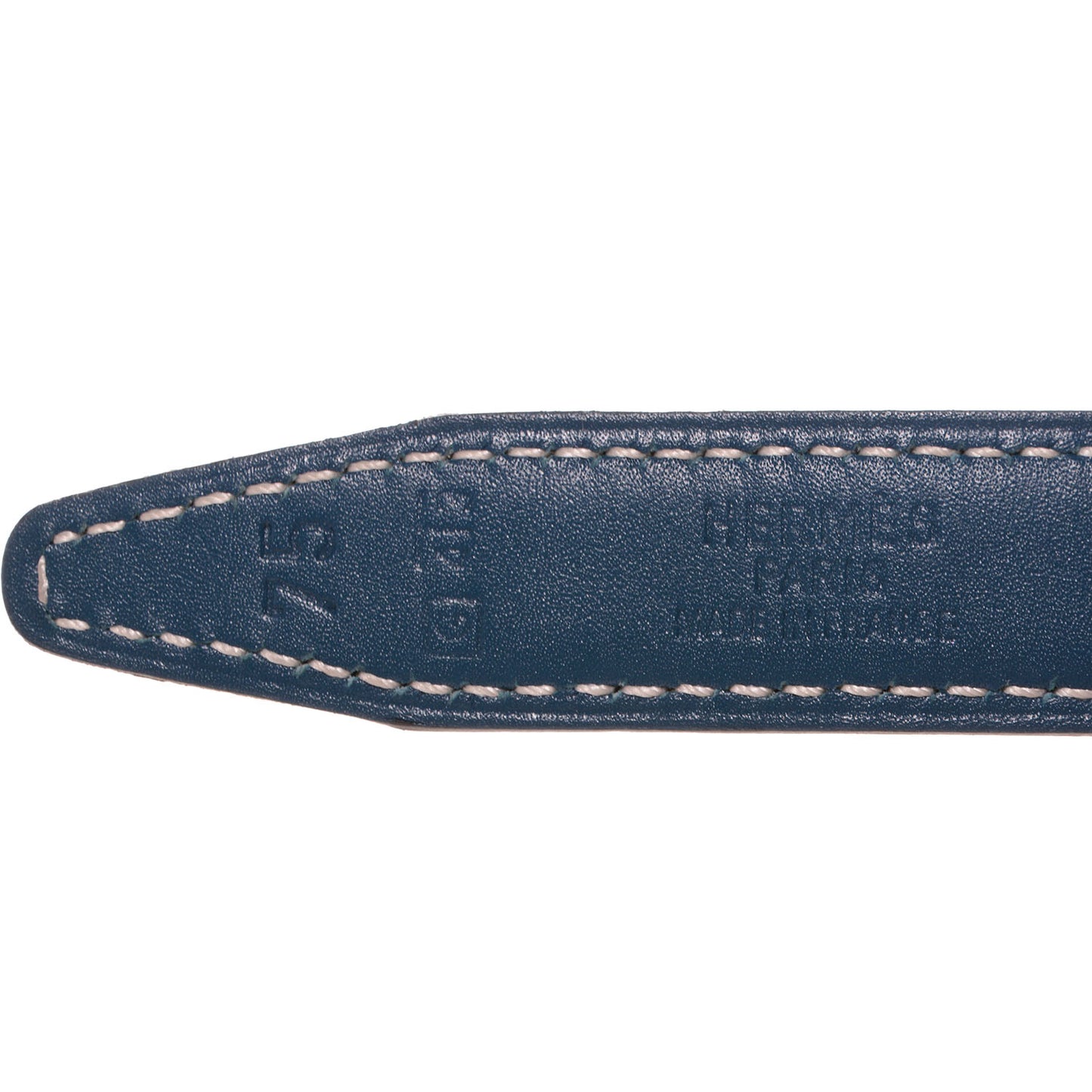 Swift Box Reversible Brushed Gold Constance 18mm H Belt 70 Bleu Thalassa Black