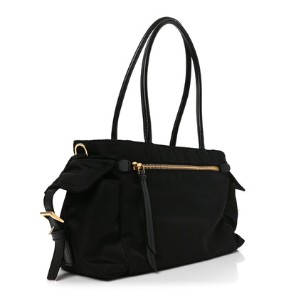 Prada Re-Nylon Triangle Medium Explore Tote Black 3 of 9