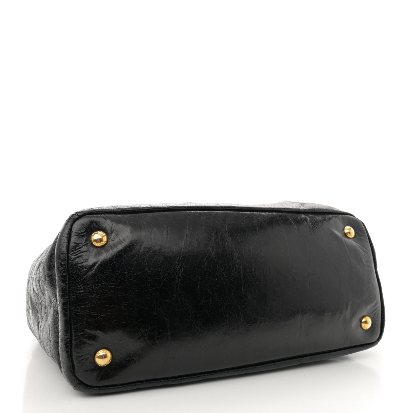 Vitello Shine Satchel Black