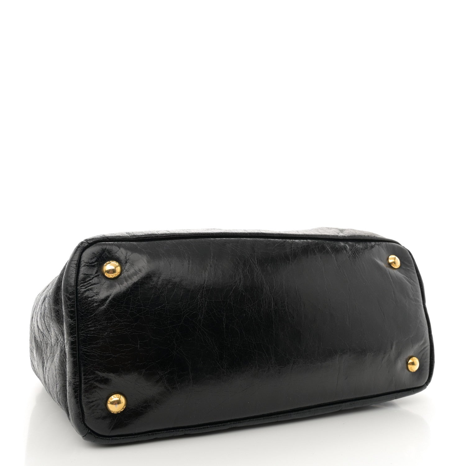 Prada Vitello Shine Satchel Black 4 of 10