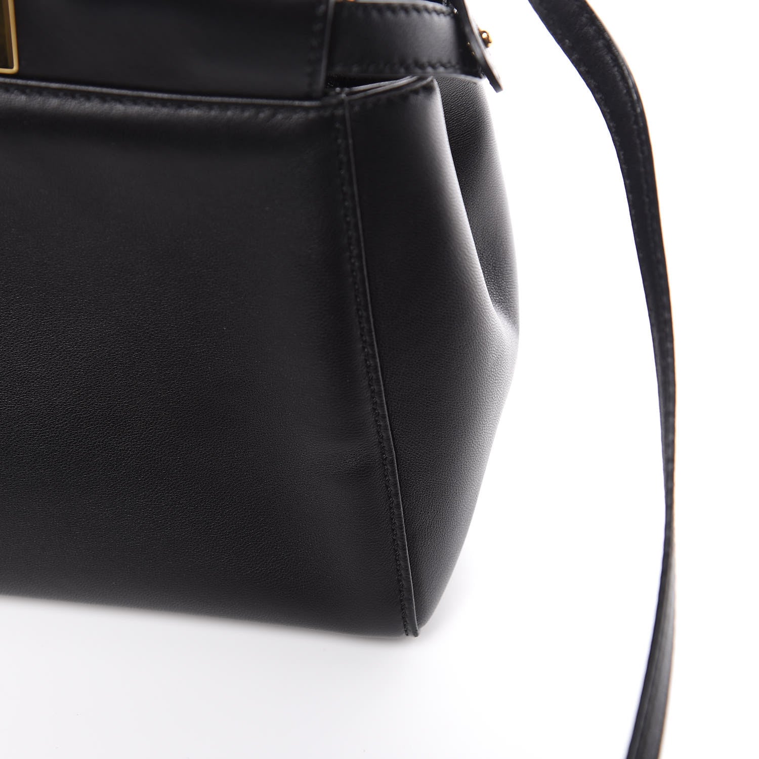 Fendi Nappa Mini Peekaboo Iconic Satchel Black 11 of 11