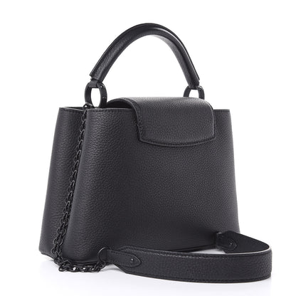 Louis Vuitton Taurillon Capucines BB Matte Black 3 of 8