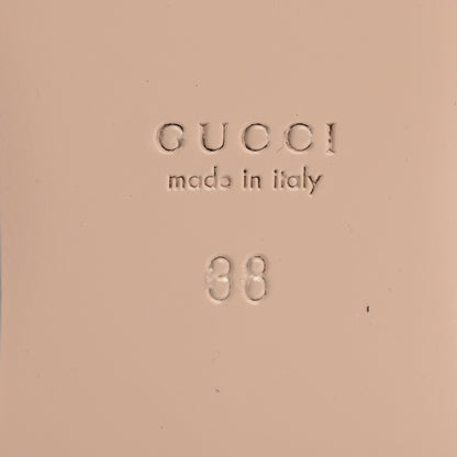 Gucci Canvas Vintage Charlotte Web Princetown Slippers 38 Sand Cuir 8 of 10