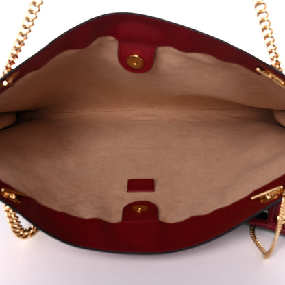 Gucci Tweed GG Monogram Large Rajah Chain Tote Romantic Cherry Black White 6 of 12