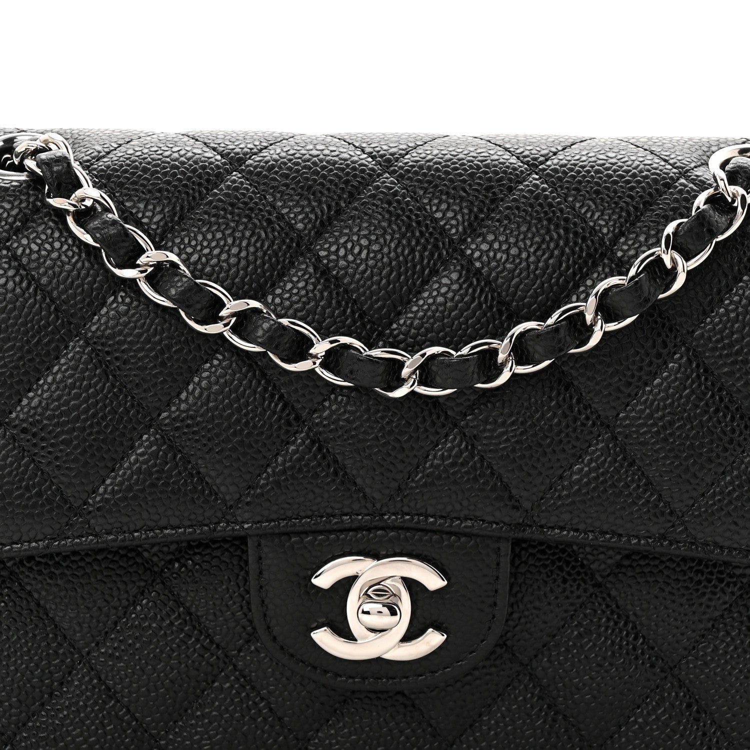 Chanel Caviar Quilted Small Double Flap Black 8 of 11