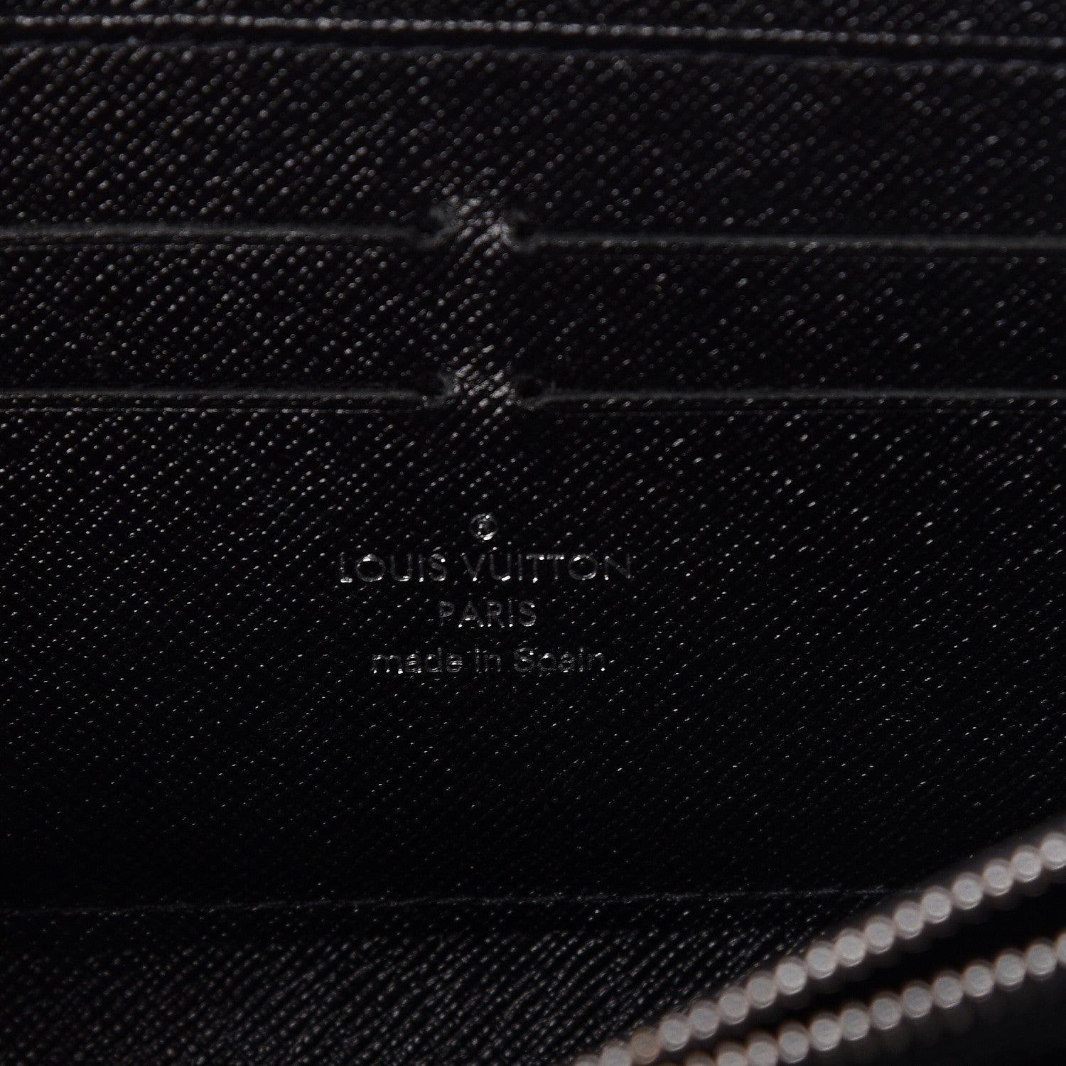 Louis Vuitton Epi Zippy Wallet Black 6 of 7
