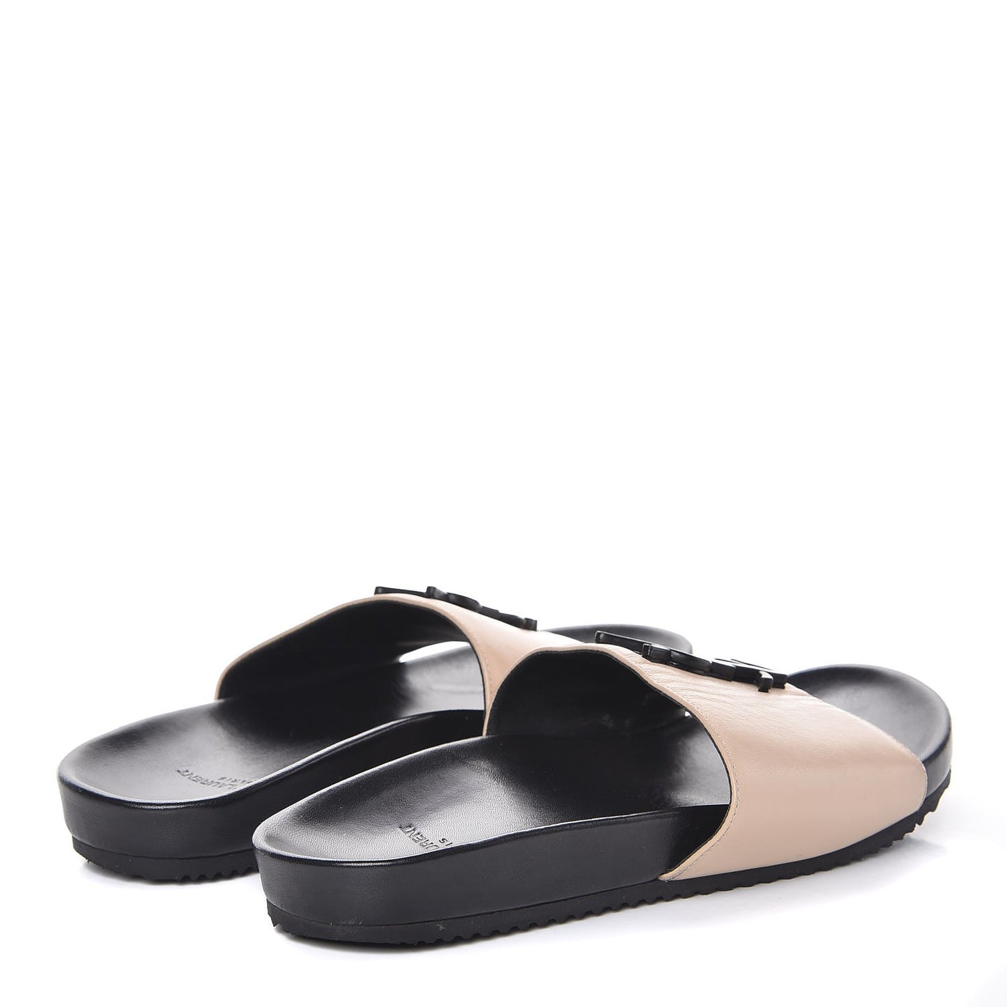 Lambskin Joan 05 Slide Sandals 37.5 Powder Black