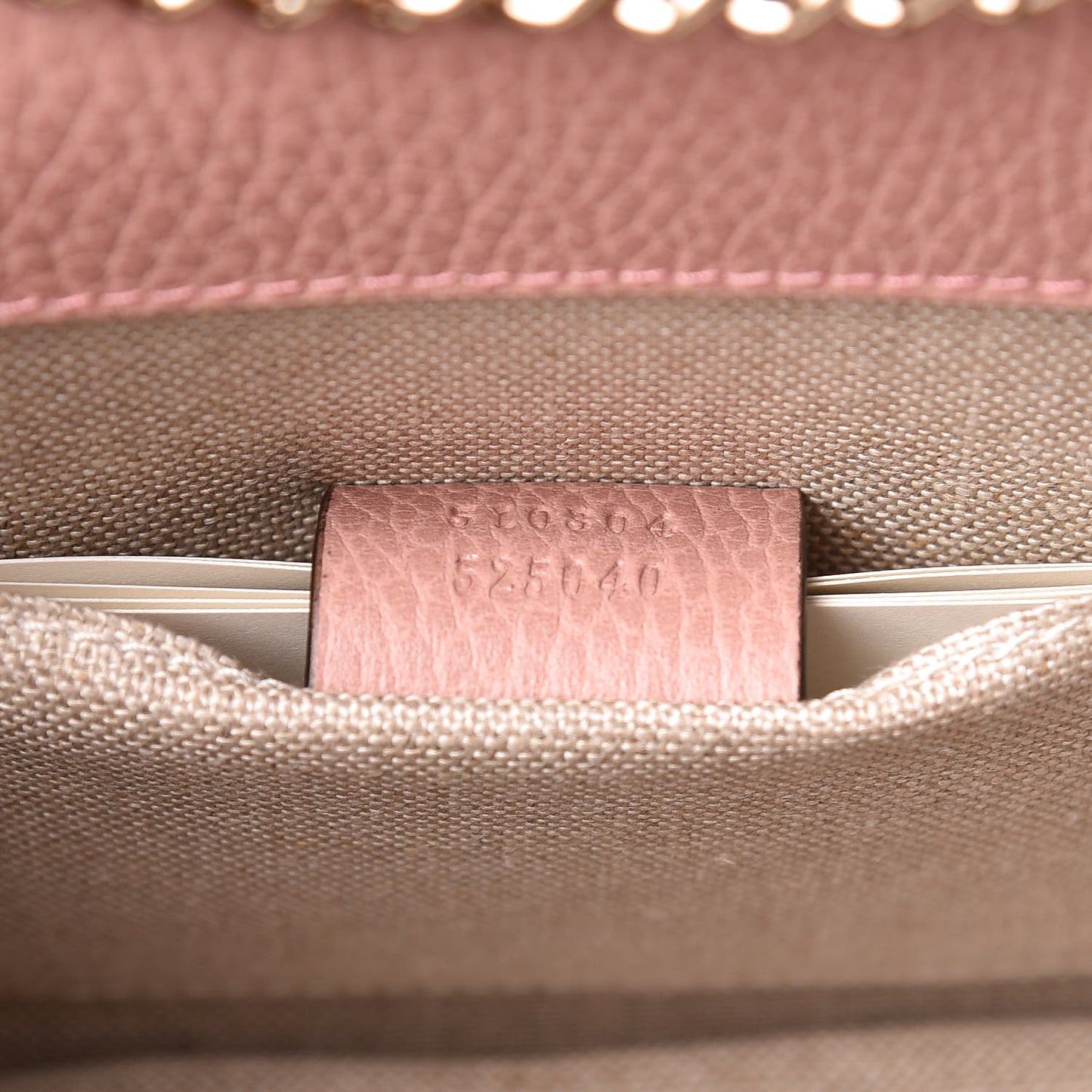 Dollar Calfskin Small Interlocking G Shoulder Bag Soft Pink