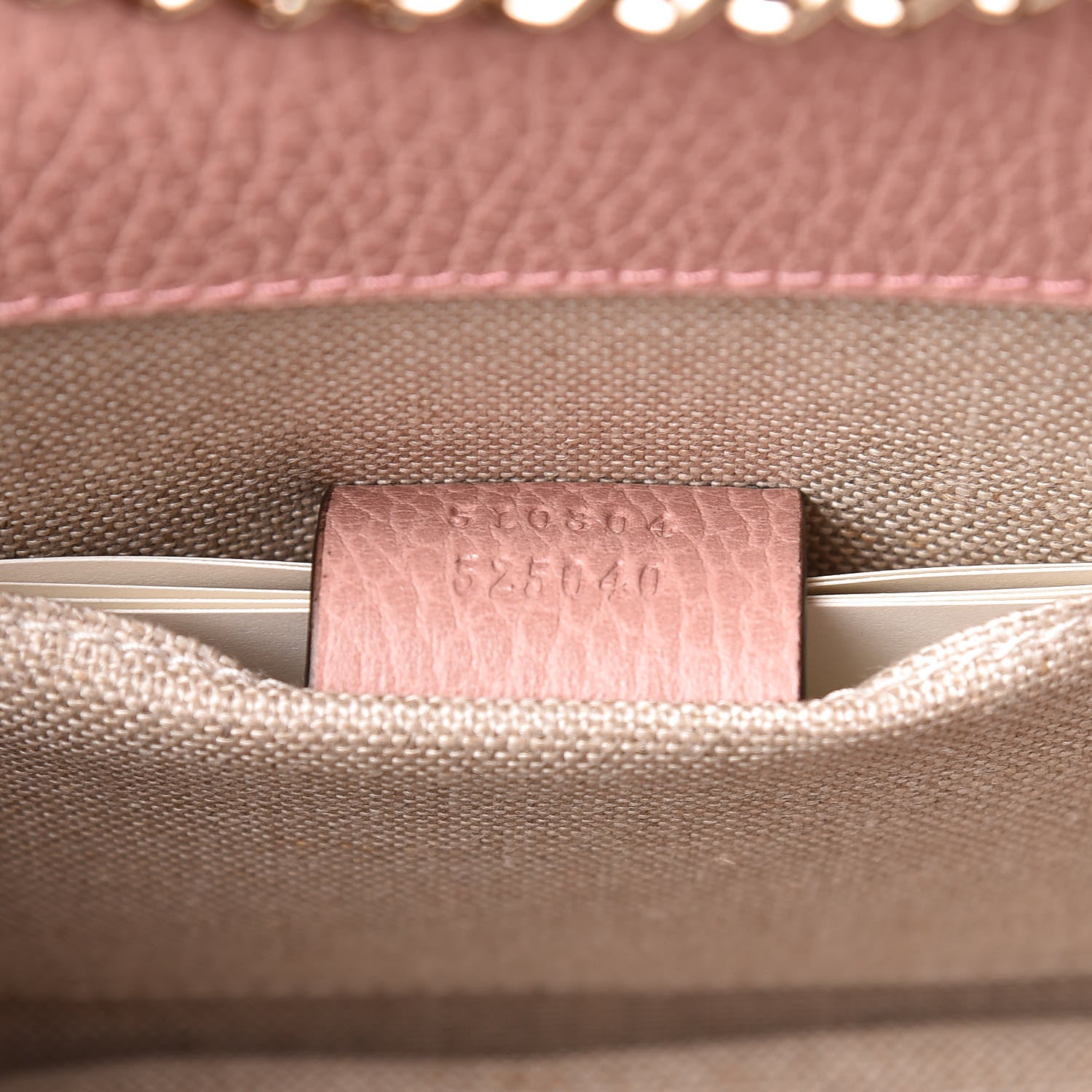 Gucci Dollar Calfskin Small Interlocking G Shoulder Bag Soft Pink 7 of 11