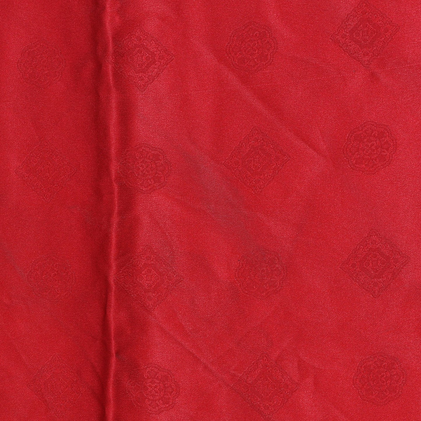 Silk CC Chain Scarf Black Red Gold
