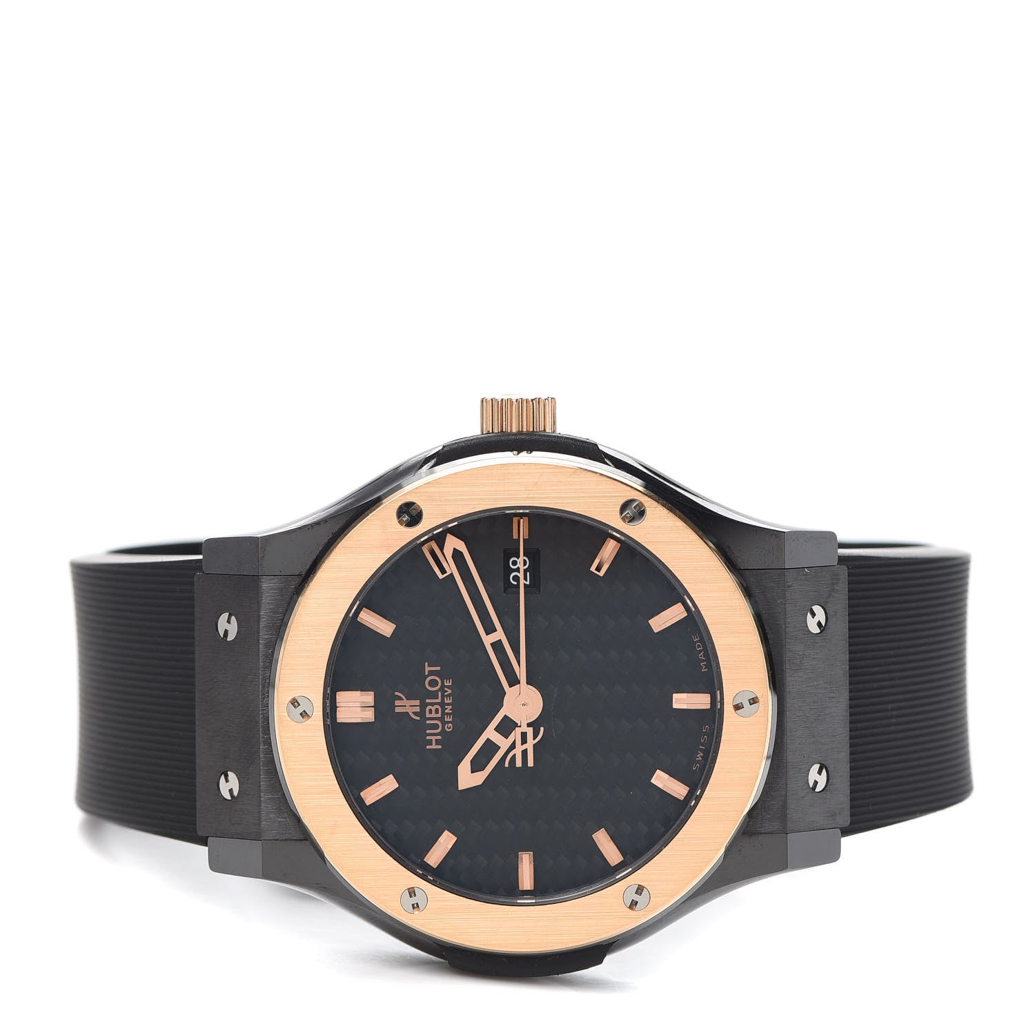 Hublot Ceramic Rubber 40mm Classic Fusion Quartz Watch Black 511.CO.1781.RX 2 of 6