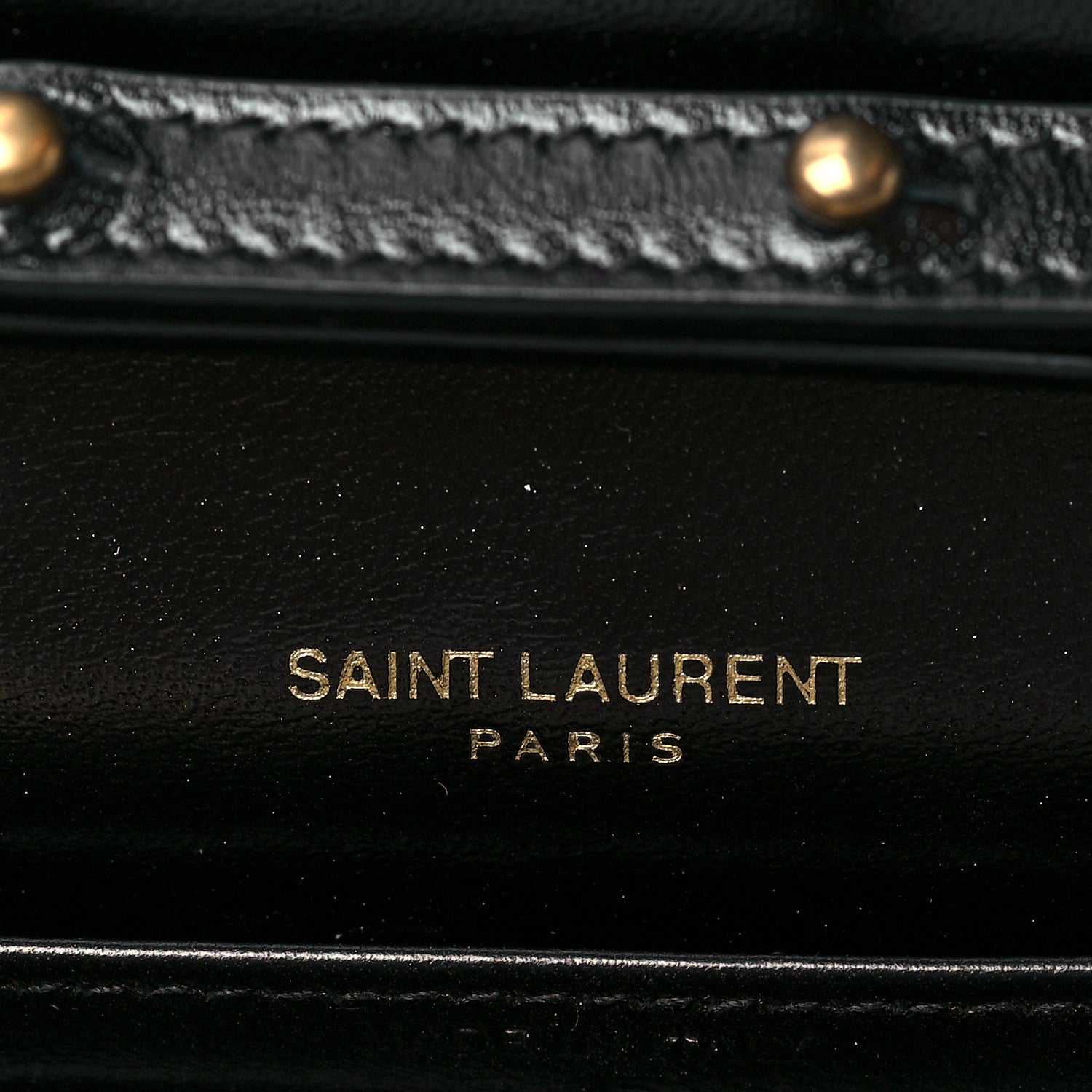 Saint Laurent Glossy Calfskin Monogram Chain Wallet Black 5 of 10