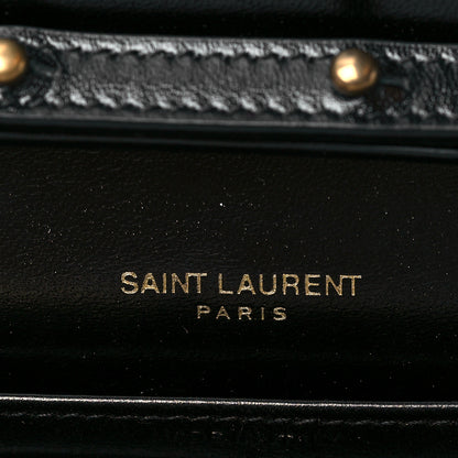 Saint Laurent Glossy Calfskin Monogram Chain Wallet Black 5 of 10