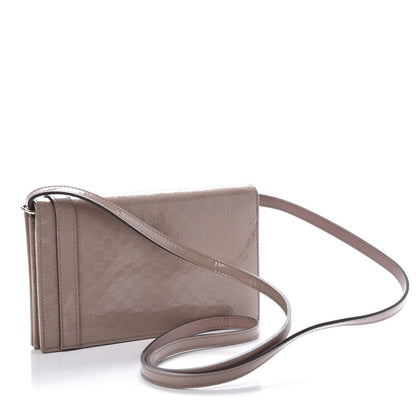 Gucci Patent Microguccissima Mini Nice Wallet Dark Cipria 3 of 9