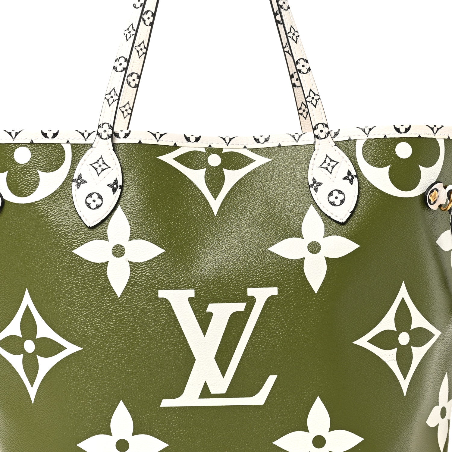 Louis Vuitton Monogram Giant Neverfull MM Kaki 7 of 9