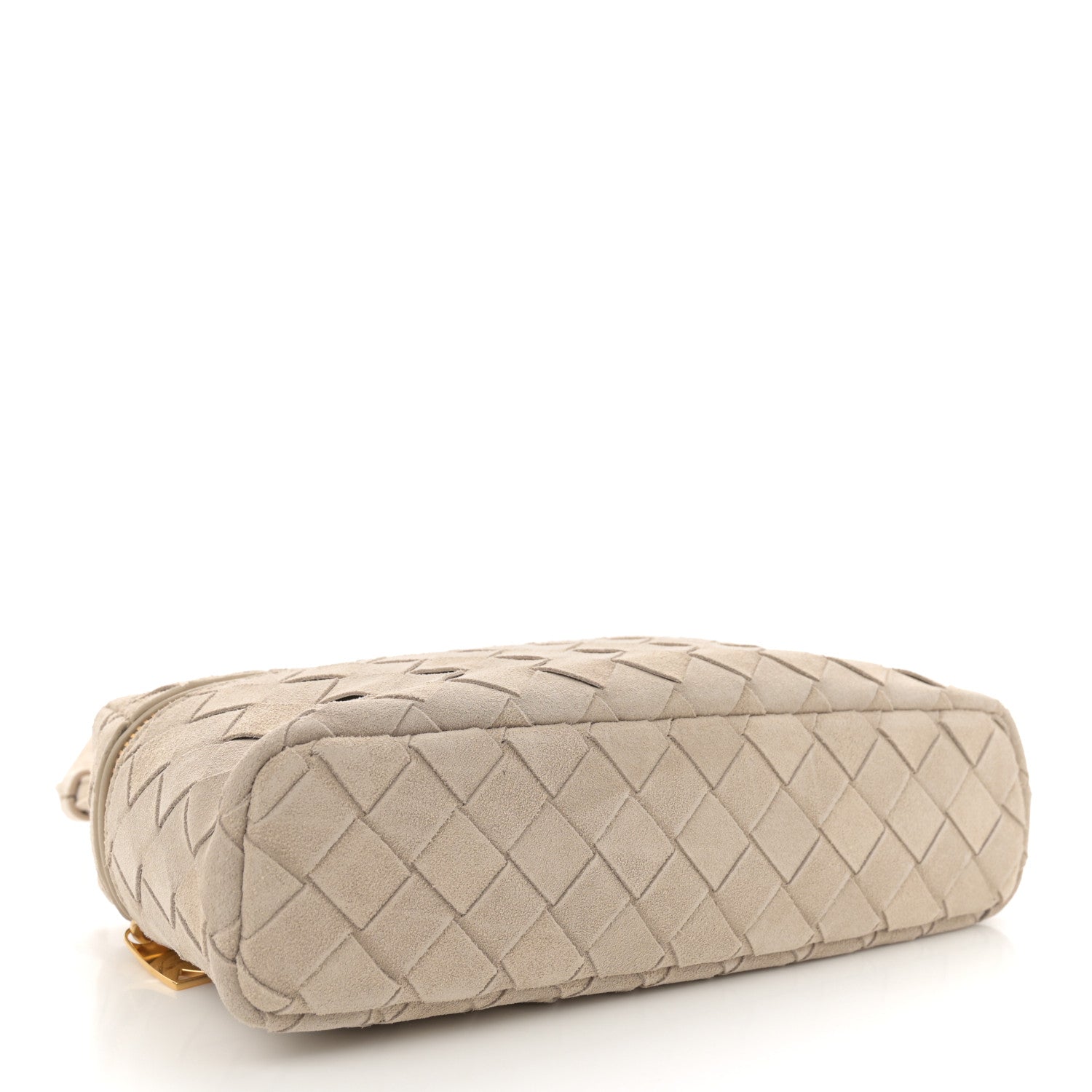 Bottega Veneta Suede Intrecciato Bang Bang Vanity Case Ecru 4 of 10