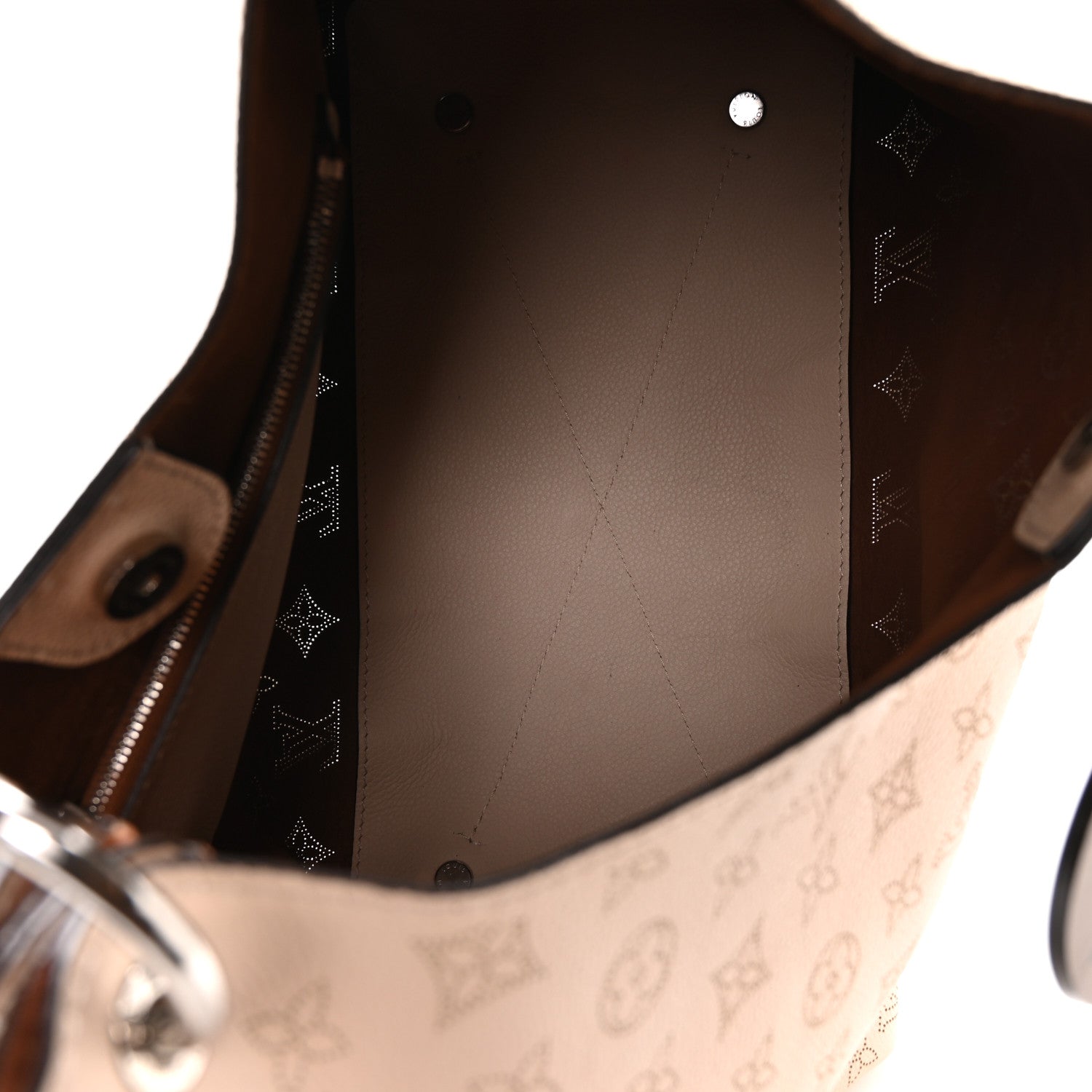 Louis Vuitton Mahina Carmel Hobo Creme 5 of 9