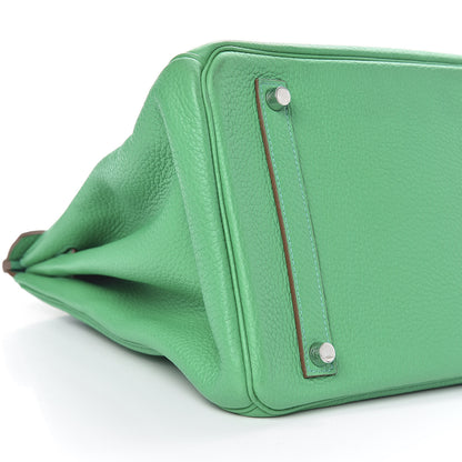 Hermes Taurillon Clemence Birkin 35 Menthe 6 of 11