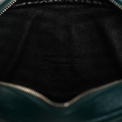 Saint Laurent Grain De Poudre Matelasse Monogram Mini Lou Camera Bag Petrol Green 7 of 12