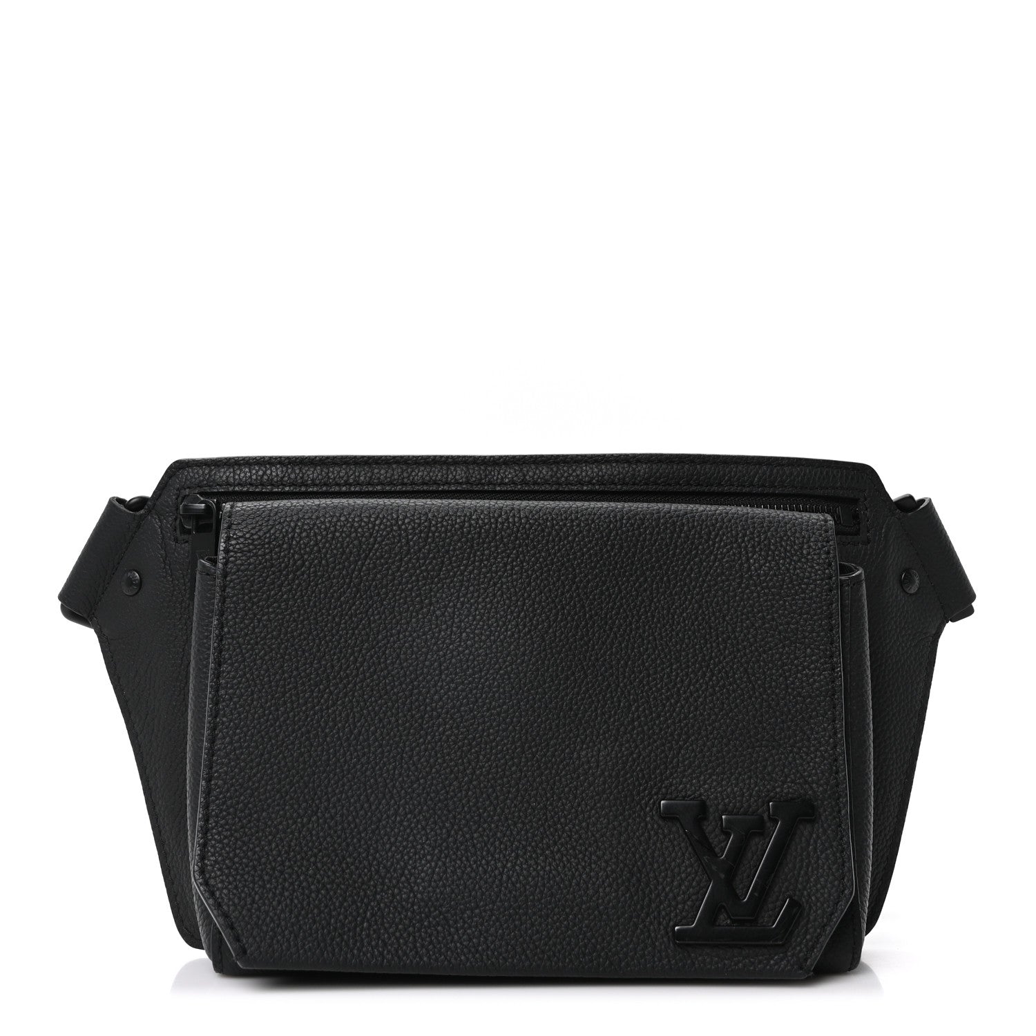 Louis Vuitton Grained Calfskin Aerogram Takeoff Sling Black 1 of 9
