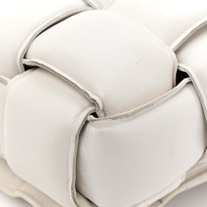 Bottega Veneta Lambskin Maxi Intreccio Padded Chain Cassette Crossbody Bag White 11 of 15