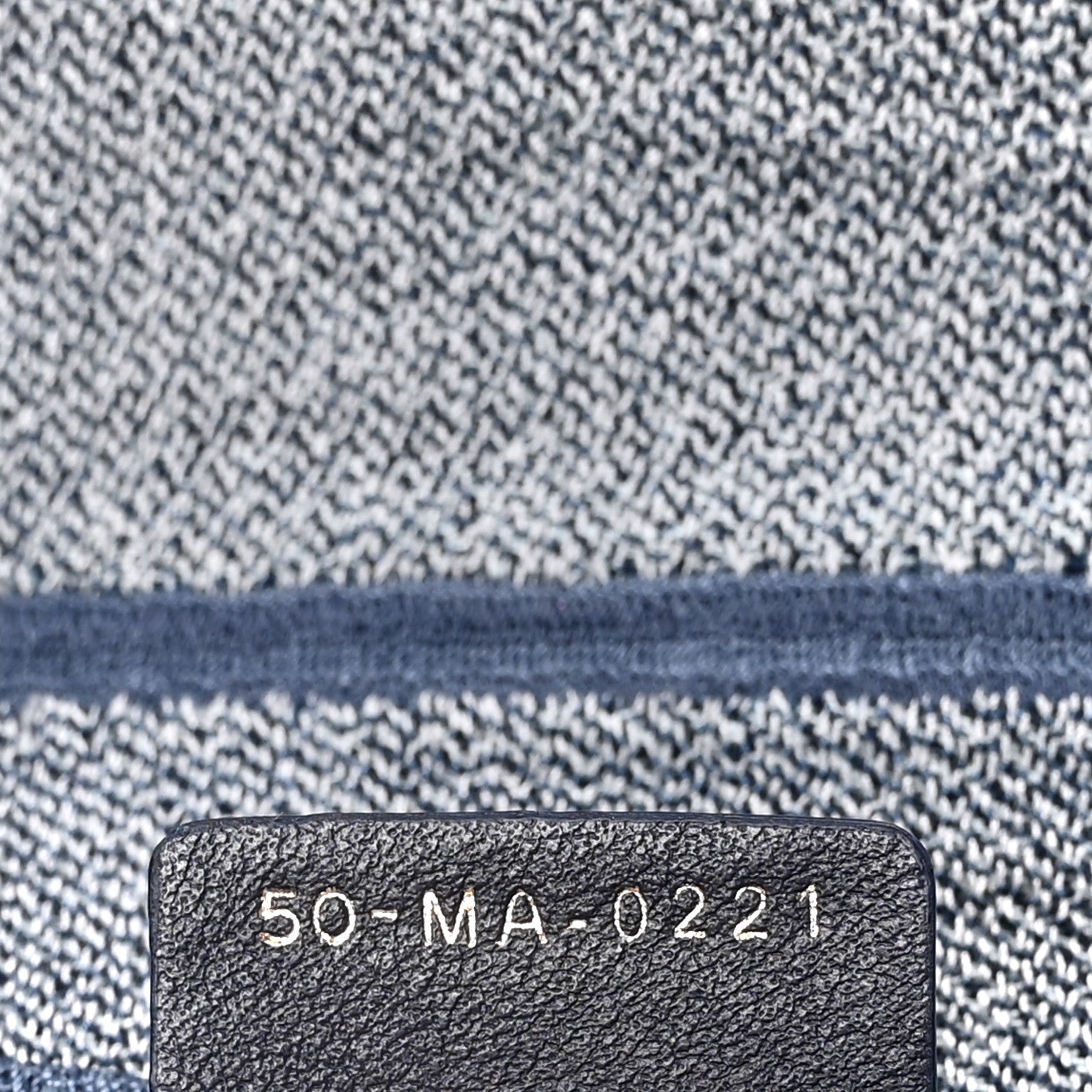 Christian Dior Denim Flowers Embroidered Saddle Bag Blue 7 of 13