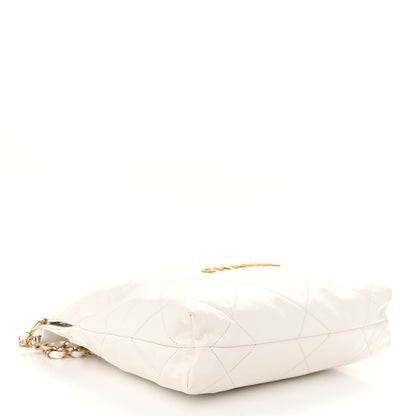 Chanel Shiny Calfskin Quilted Small Chanel 22 White 5 of 11