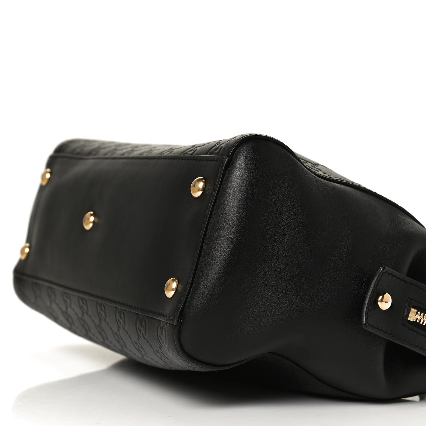 Guccissima Signature Medium Shoulder Tote Bag Black