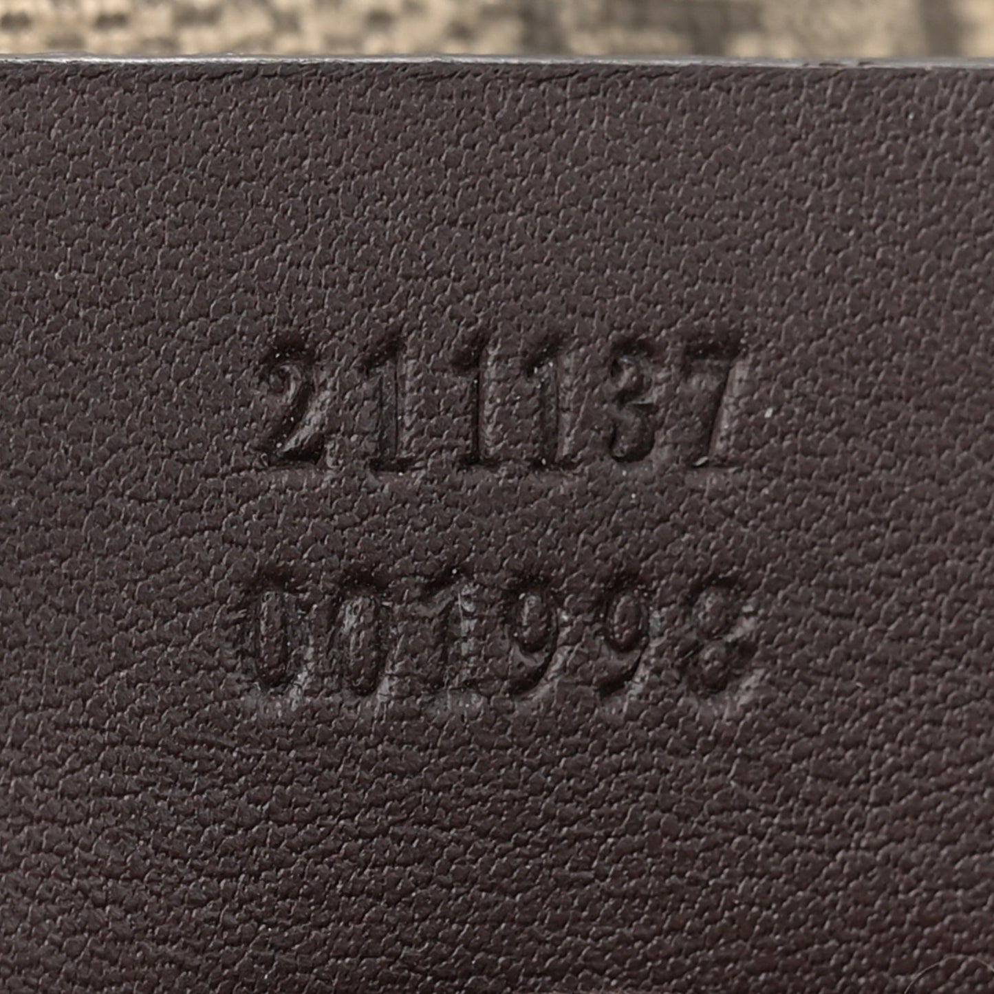 GG Supreme Monogram Medium Zippered Shopping Tote Dark Brown