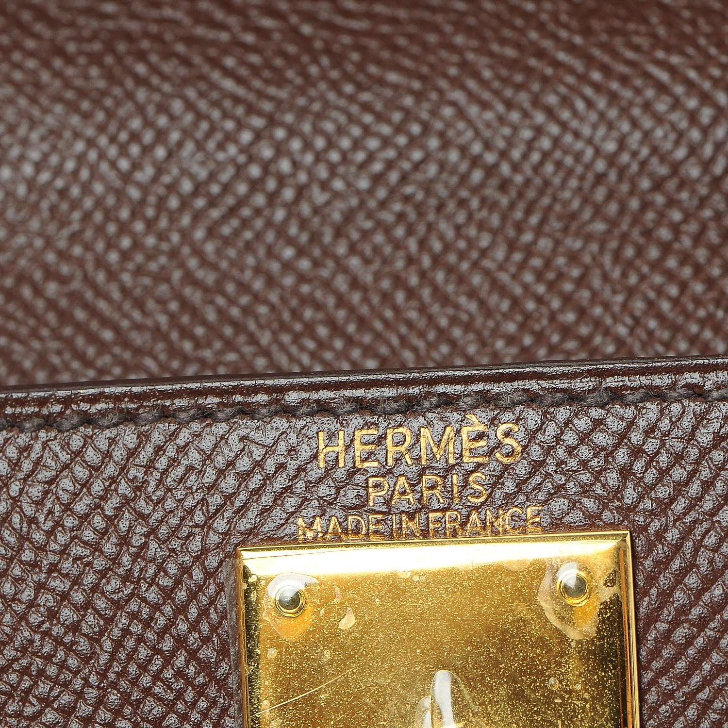 Hermes Courchevel Kelly Retourne 28 Chocolate 22 of 32