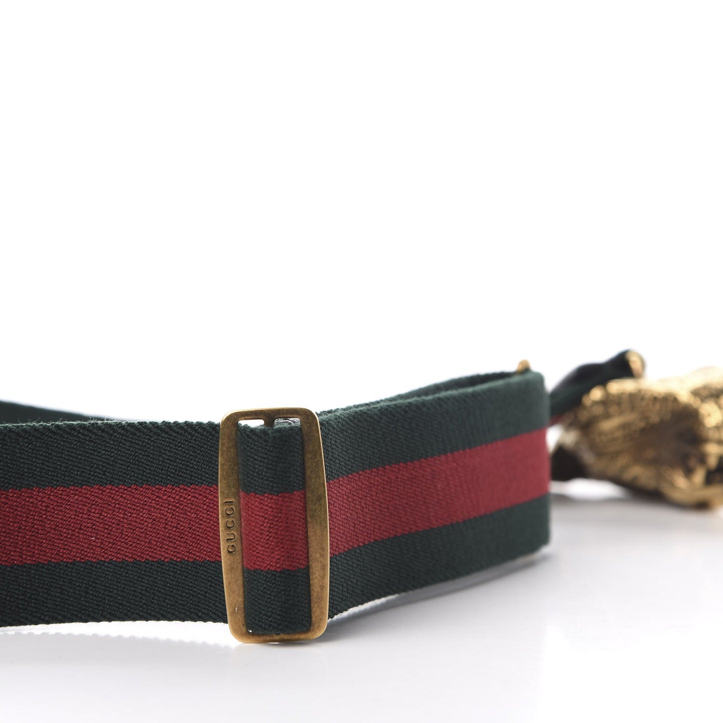 Web Feline Buckle Belt 80 32 Green Red