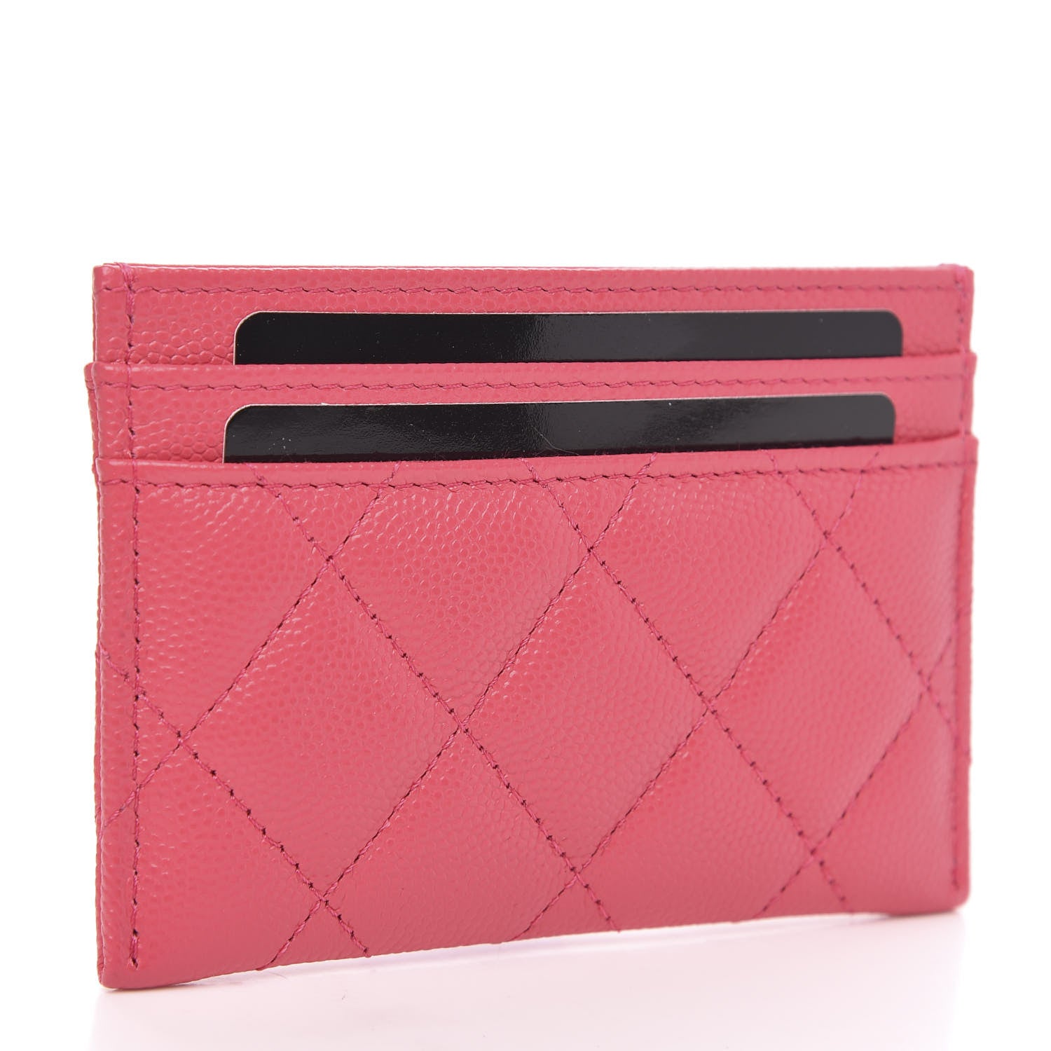 Chanel Caviar Quilted French New Wave Card Holder Rose 3 of 9
