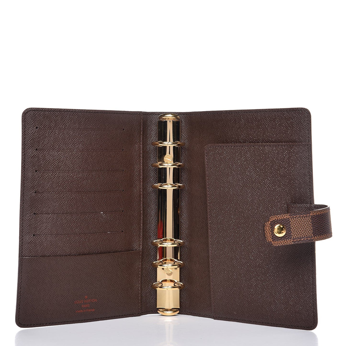 Damier Ebene Medium Ring Agenda Cover