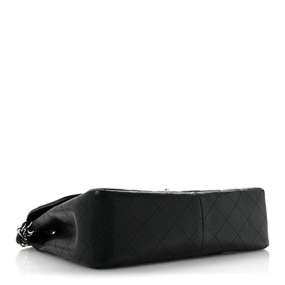 Chanel Caviar Quilted Jumbo Single Flap Black 4 of 14
