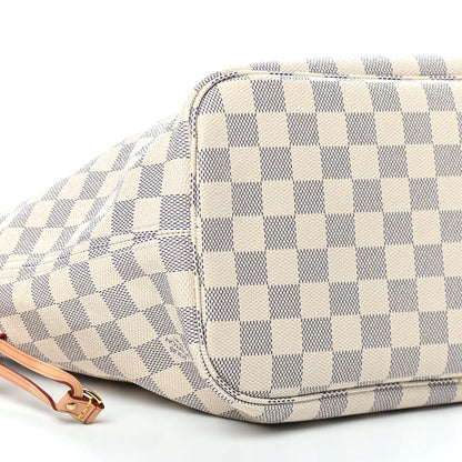 Louis Vuitton Damier Azur Neo Neverfull MM Rose Ballerine 8 of 9