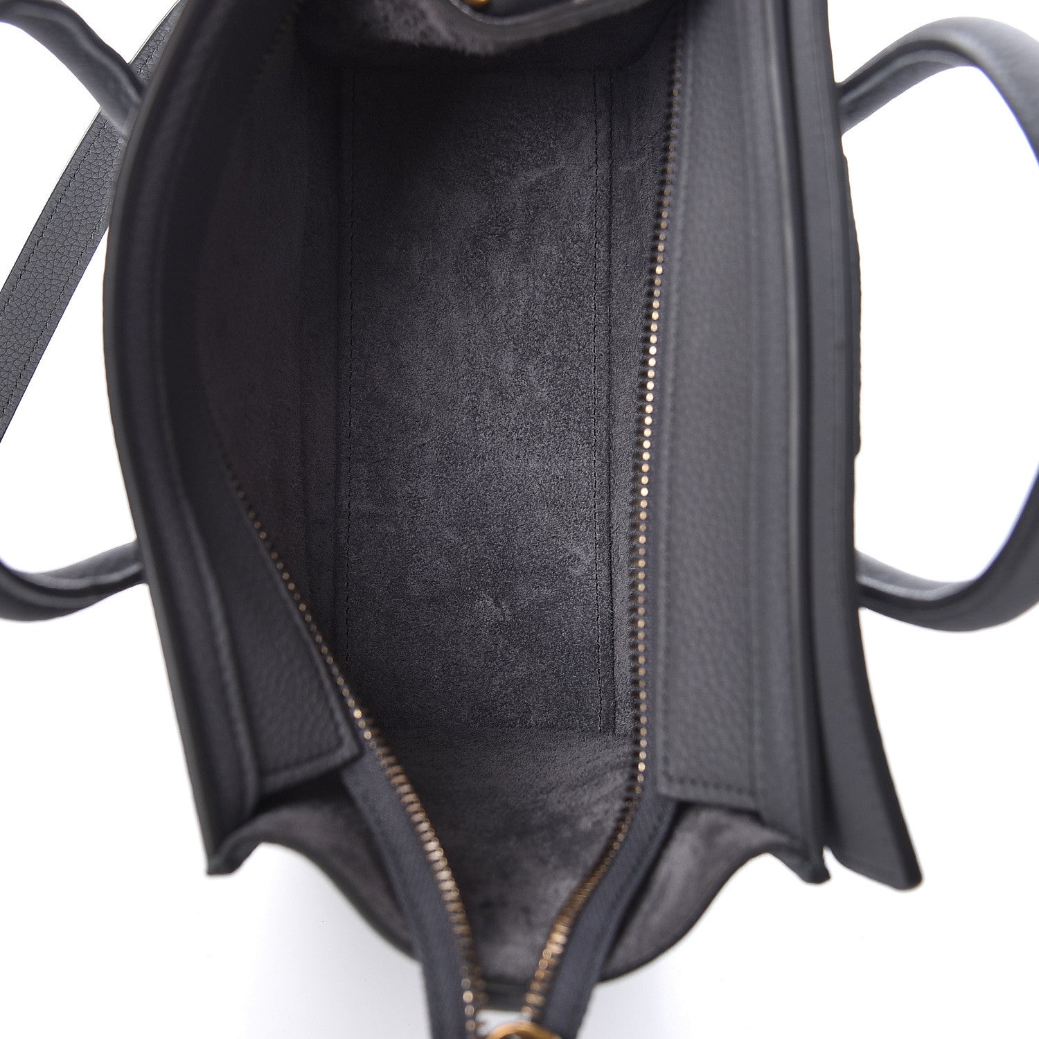 Celine Baby Drummed Calfskin Nano Luggage Kohl 5 of 10