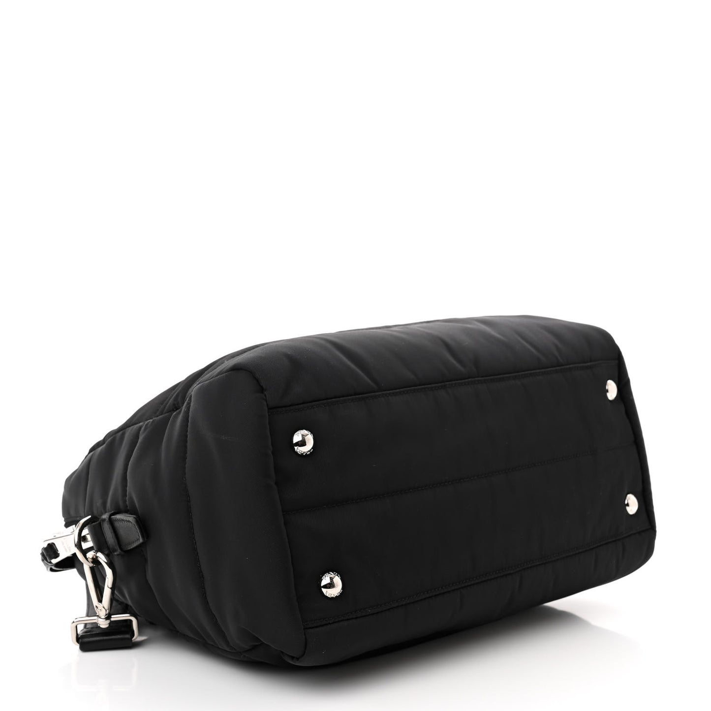 Tessuto Nylon Bomber Tote Black