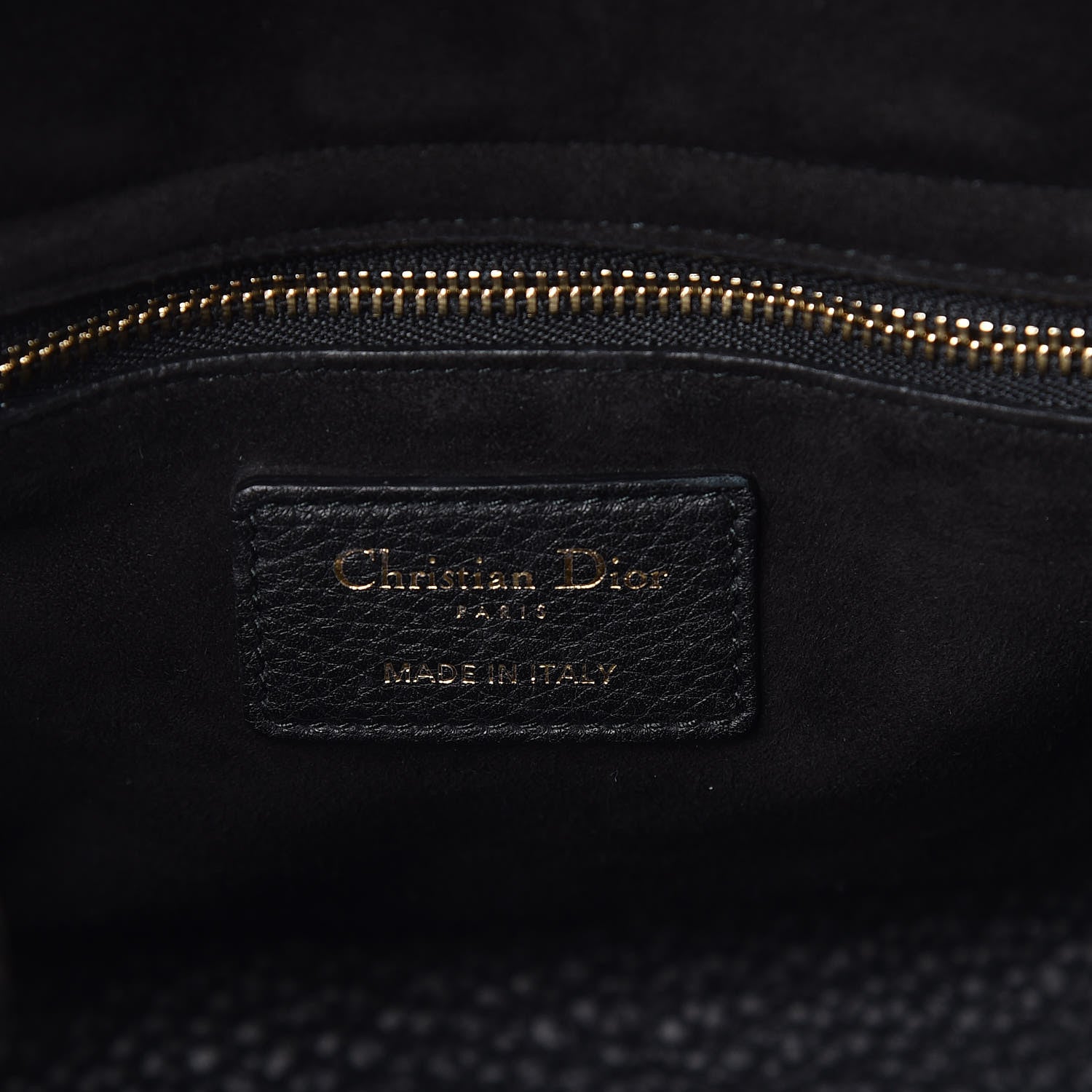 Christian Dior Grained Calfskin Cannage Medium Supple Lady Dior Black 6 of 9