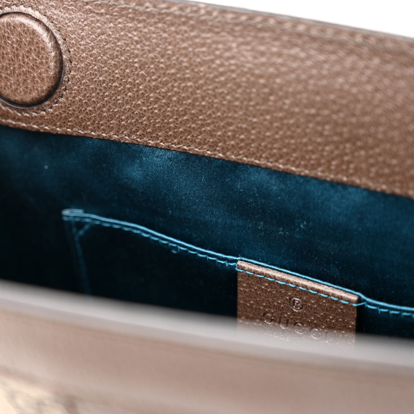 GG Supreme Monogram Web Small Ophidia Chain Shoulder Bag Brown