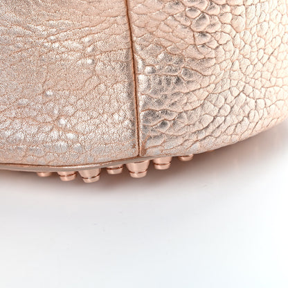 Alexander Wang Metallic Pebbled Lambskin Diego Bucket Bag Rose Gold 11 of 13