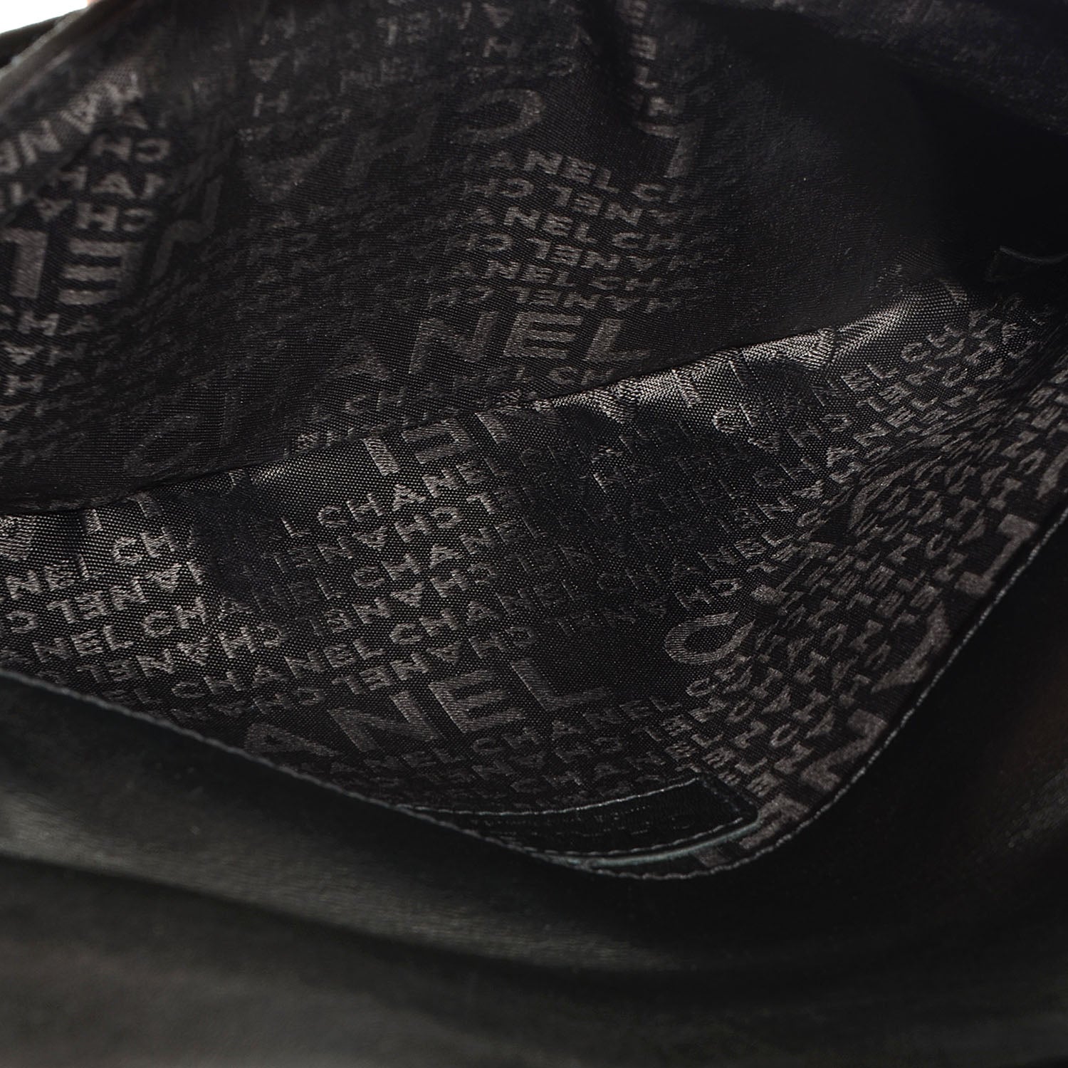 Chanel Jersey Quilted Mademoiselle Messenger Flap Bag Black 5 of 8