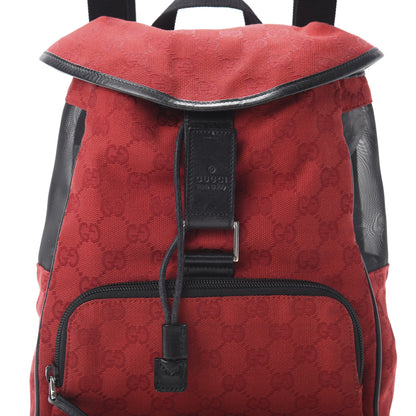 Gucci Nylon Monogram Flap Backpack Red 7 of 10