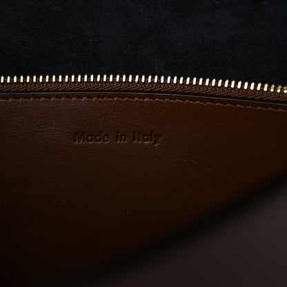 Celine Smooth Calfskin Blade Flap Brown 6 of 16