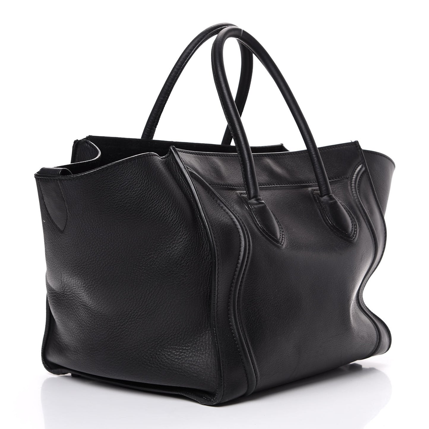 Supple Calfskin Medium Phantom Luggage Black