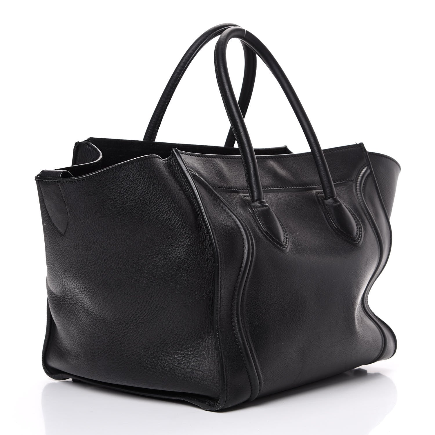 Celine Supple Calfskin Medium Phantom Luggage Black 2 of 25