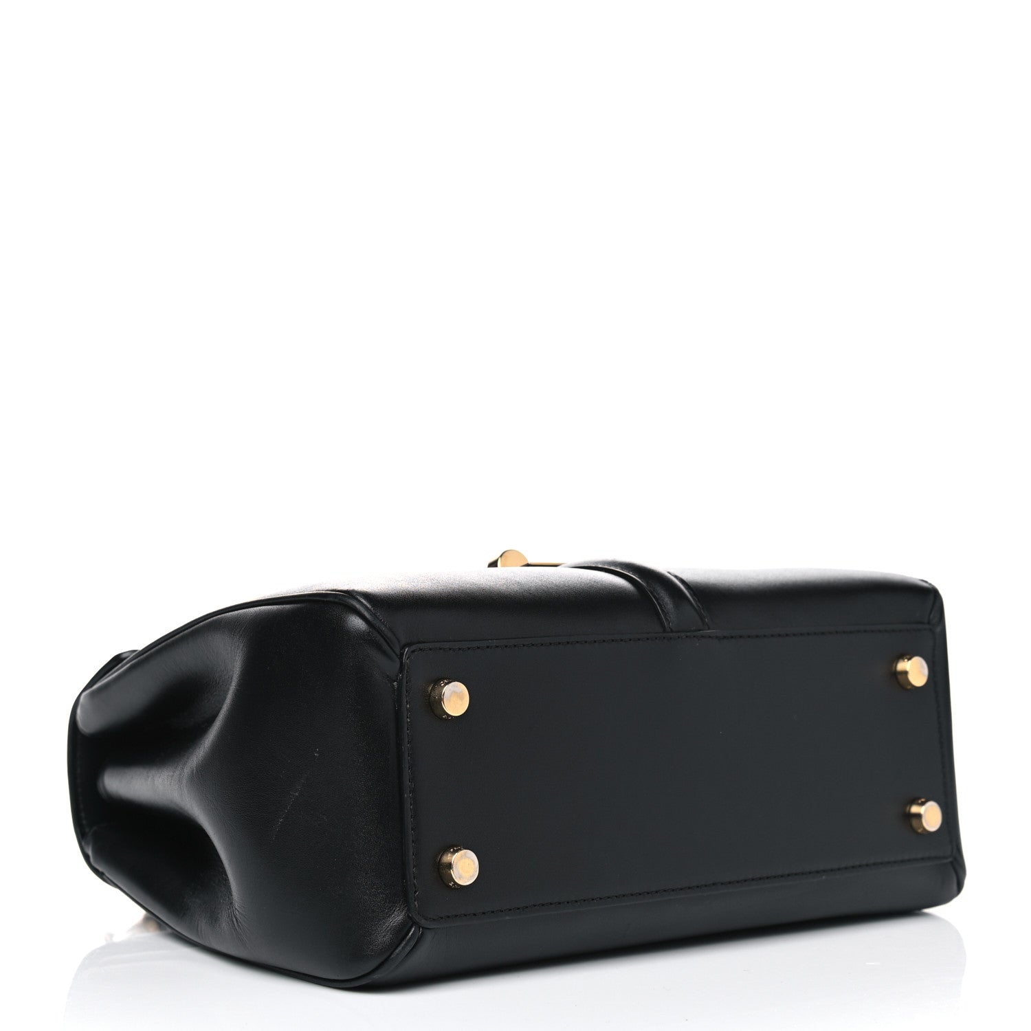 Celine Satinated Calfskin Small 16 Top Handle Bag Black 3 of 11