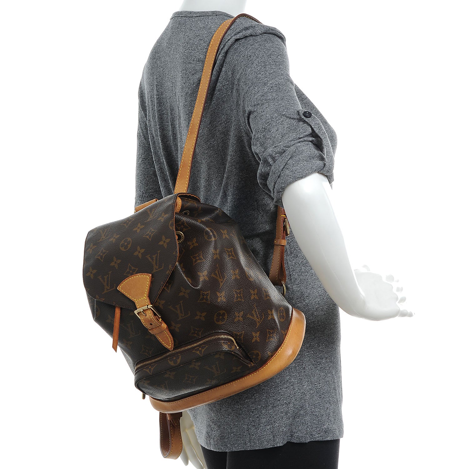 Louis Vuitton Monogram Montsouris MM Backpack 2 of 7