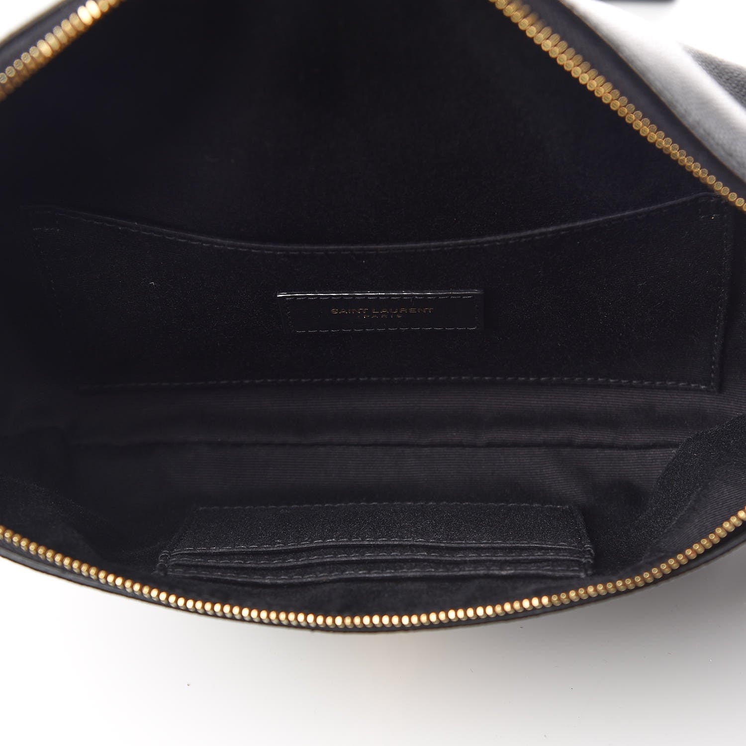 Saint Laurent Grain De Poudre Monogram Belt Bag Black 5 of 9